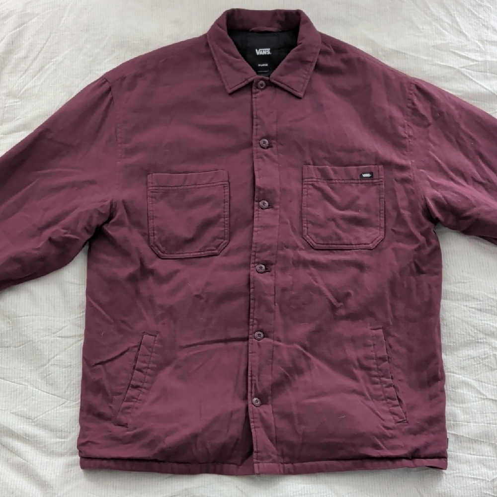 Vans Men's Maroon Shirt Jacket